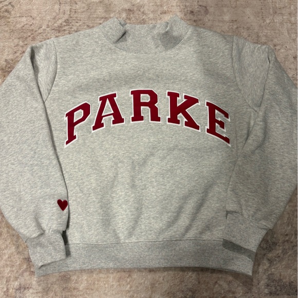Parke Valentines Varsity mockneck NEW S/M - Picture 5 of 7